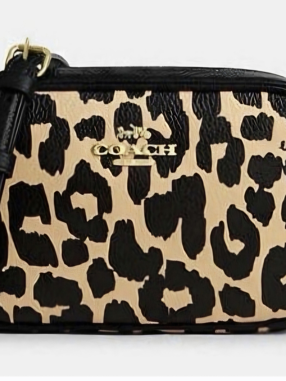 Coach Leopard Print Mini Jamie Camera Bag New